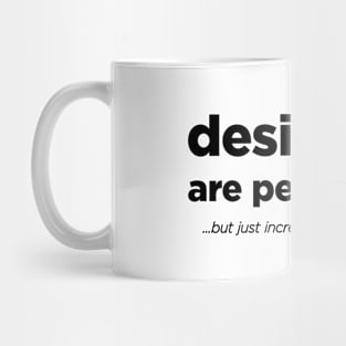 Designers are people too - Black Text. Mug